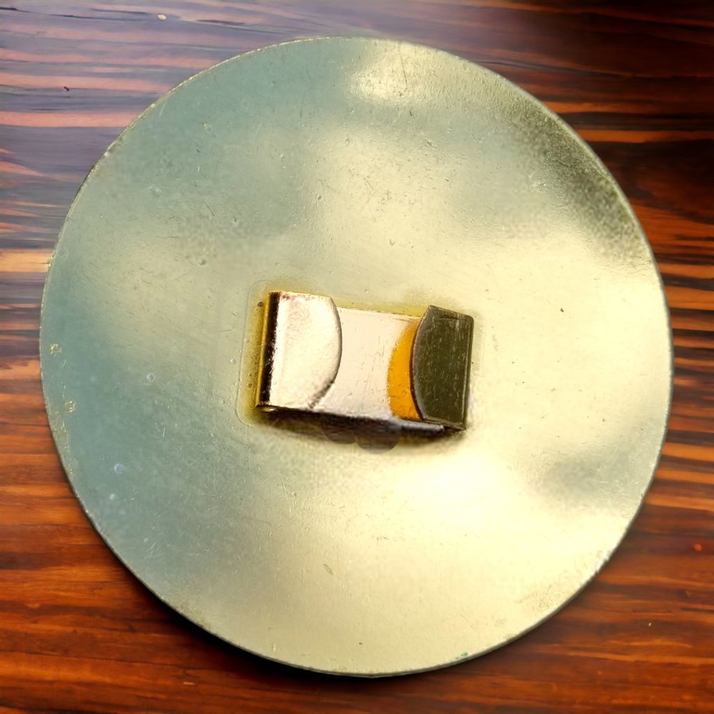 Cloisonné Enamel Belt Buckle Gold & Black Iris Charmant Beverly Hills, CA - Picture 2 of 4